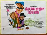 w192 NEVER MIND THE QUALITY FEEL THE WIDTH British quad movie poster '67