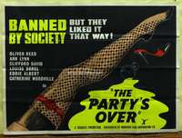 w204 PARTY'S OVER British quad movie poster '65 Guy Hamilton