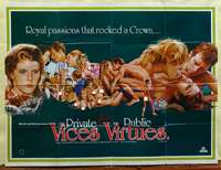 w210 PRIVATE VICES & PUBLIC VIRTUES British quad movie poster '75