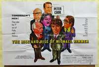 w215 RISE & RISE OF MICHAEL RIMMER British quad movie poster '70