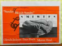w248 SUNDAY BLOODY SUNDAY British quad movie poster '71 Schlesinger