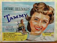 w255 TAMMY & THE BACHELOR British quad movie poster '57 Deb Reynolds