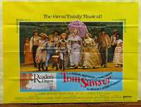 w266 TOM SAWYER British quad movie poster '73 young Jodie Foster!