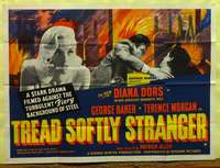 w270 TREAD SOFTLY STRANGER British quad movie poster '58 Diana Dors