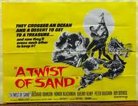 w271 TWIST OF SAND British quad movie poster '68 Honor Blackman