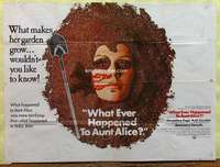 w281 WHAT EVER HAPPENED TO AUNT ALICE British quad movie poster '69
