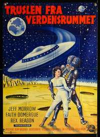 w026 THIS ISLAND EARTH Danish movie poster '55 sci-fi classic, Morrow
