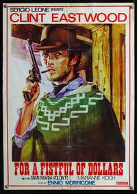 w301 FISTFUL OF DOLLARS Lebanese movie poster R70s Clint Eastwood