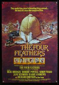 w077 FOUR FEATHERS English 1sh movie poster '77 Beau Bridges