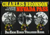 w405 BREAKHEART PASS German movie poster '76 Bronson, Nevada Pass!