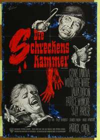 w408 CHAMBER OF HORRORS German movie poster '66 Rolf Goetze art!