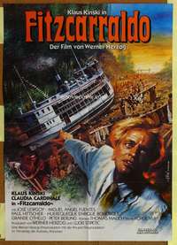 w433 FITZCARRALDO German movie poster '82 Klaus Kinski, Werner Herzog