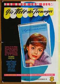 w392 GIDGET GOES HAWAIIAN German 17x23 movie poster '61 Deborah Walley