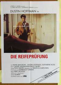 w449 GRADUATE German R70s classic image of Dustin Hoffman & Anne Bancroft's sexy leg!