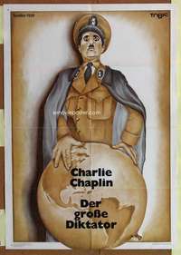 w450 GREAT DICTATOR German movie poster R73 great Chaplin image!
