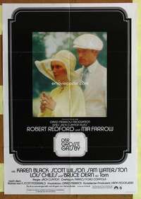 w451 GREAT GATSBY German movie poster '74 Robert Redford, Farrow