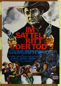 w454 GUN FIGHT AT COMANCHE CREEK German movie poster '63 Audie Murphy