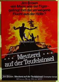 w470 I ESCAPED FROM DEVIL'S ISLAND German movie poster '73 Jim Brown