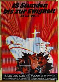 w479 JUGGERNAUT German movie poster '74 Richard Harris, Sharif