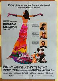 w499 MAHOGANY German movie poster '75 Diana Ross, Billy Dee Williams