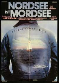 w521 NORTH SEA IS DEAD SEA German movie poster '76 cool Sickert art!
