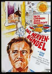 w528 PRISONER OF SECOND AVENUE German movie poster '75 Jack Lemmon