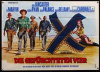 w385 PROFESSIONALS German 33x46 movie poster '66 Burt Lancaster