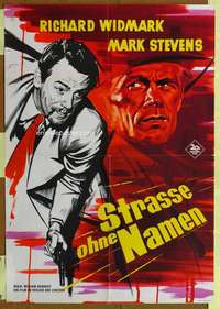 w544 STREET WITH NO NAME German movie poster R60s Richard Widmark