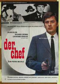 w558 UN FLIC German movie poster '72 Jean-Pierre Melville, Delon