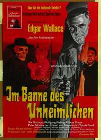 w563 ZOMBIE WALKS German movie poster '68 Edgar Wallace, Fuchsberger