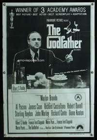 w009 GODFATHER Indian movie poster '72 Francis Ford Coppola classic!