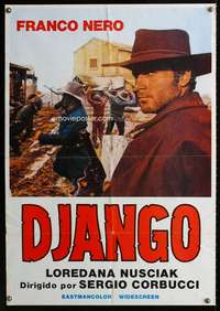 w017 DJANGO Italy/Span export movie poster '66 Sergio Corbucci, Franco Nero