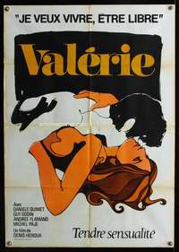 w015 VALERIE Italy/French export movie poster '69 Danielle Ouimet