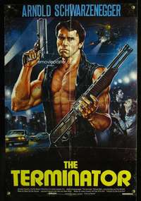 w307 TERMINATOR Lebanese movie poster '84 completely different image!