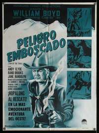 w295 FOOL'S GOLD Mexican poster movie poster R50s Hopalong Cassidy