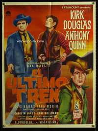 w298 LAST TRAIN FROM GUN HILL Mexican poster movie poster '59 Douglas