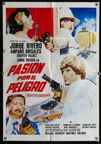w300 PASION POR EL PELIGRO Mexican poster movie poster '79 cool art!