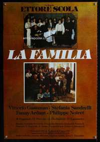 w321 FAMILY South American movie poster '87 Vittorio Gassman, Italian!