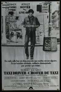 w329 TAXI DRIVER South American movie poster '76 De Niro, Scorsese