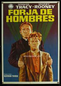 w341 BOYS TOWN Spanish movie poster R72 Spencer Tracy, Mickey Rooney