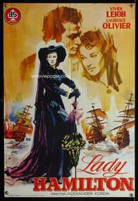 w369 THAT HAMILTON WOMAN Spanish movie poster R65 Vivien Leigh