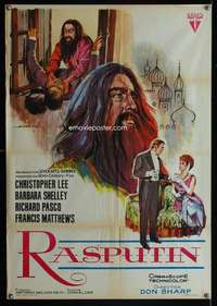w358 RASPUTIN THE MAD MONK Spanish movie poster '66 Christopher Lee
