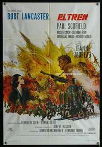 w371 TRAIN Spanish movie poster '65 Burt Lancaster, John Frankenheimer