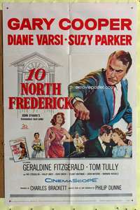 a019 10 NORTH FREDERICK one-sheet movie poster '58 Gary Cooper, Varsi