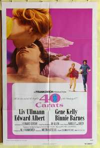 a030 40 CARATS one-sheet movie poster '73 Liv Ullmann, Edward Albert