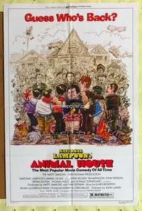 a041 ANIMAL HOUSE style A one-sheet movie poster R79 John Belushi, Landis