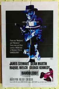 a057 BANDOLERO one-sheet movie poster '68 Raquel Welch, Dean Martin