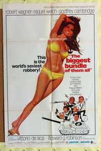 a080 BIGGEST BUNDLE OF THEM ALL one-sheet movie poster '68 Raquel Welch