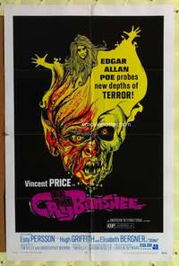 a179 CRY OF THE BANSHEE one-sheet movie poster '70 Vincent Price, Poe