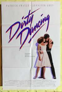 a212 DIRTY DANCING one-sheet movie poster '87 Patrick Swayze, Jennifer Grey